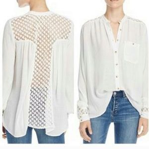 Free people OLIVE GREEN NWOT button up blouse